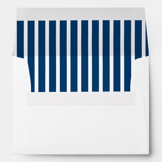 Card Envelope-Blue Stripes Envelope (Back (Bottom))