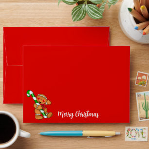 Card Envelope Gingerbread Person
