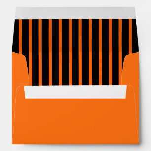 Card Envelope Halloween Stripes 