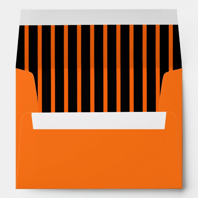 Card Envelope Halloween Stripes  (Back (Bottom))