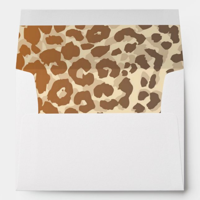 Card Envelope-Leopard Print Envelope (Back (Bottom))