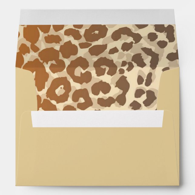 Card Envelope-Leopard Print Envelope (Back (Bottom))