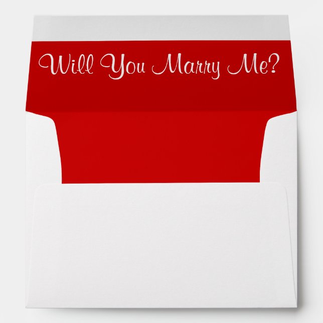 Card Envelope Marry Me (Back (Bottom))