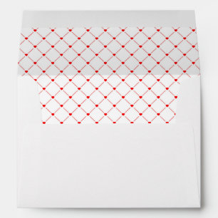 Card Envelope-Red Heart Pattern Envelope