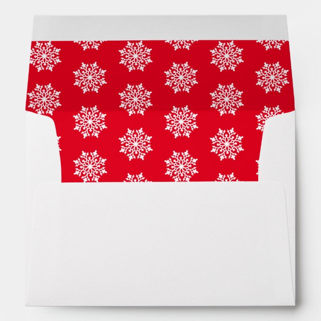 Card Envelope Snowflakes (Back (Bottom))
