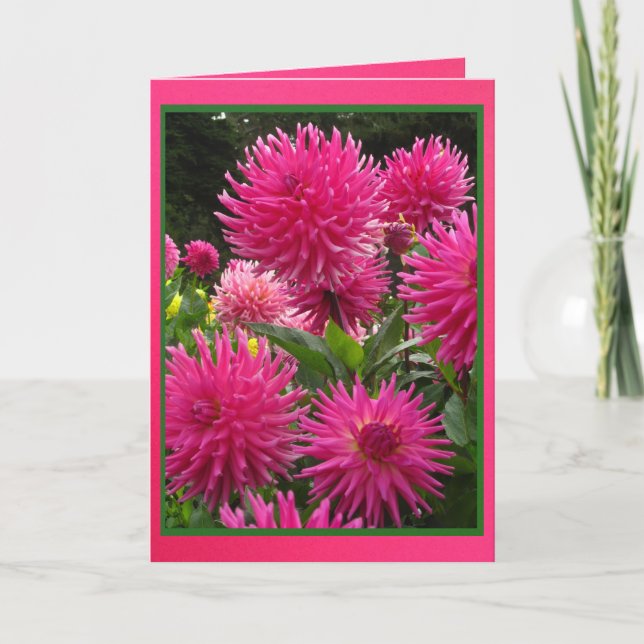 Card - Feliz Cumpleaños a mi Tía - Las Dalias (Front)