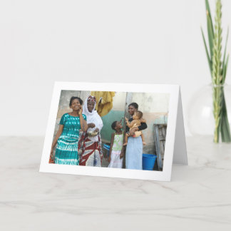 Card, "Five Girls and Women" Card