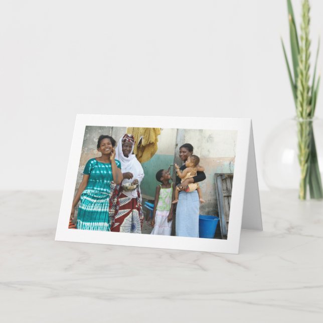 Card, "Five Girls and Women" Card (Front)