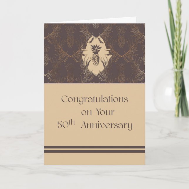 Card for Anniversary of 50 Years in Business (Front)