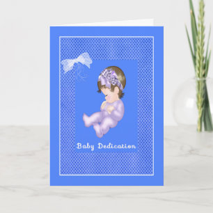 Card for Baby Boy Dedication Ceremony