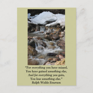 Card "For everything you have missed" -Emerson
