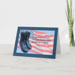 Card for Marine Boot Camp Graduation