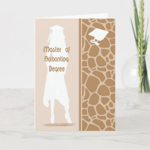 Card for Master of Accounting Degree