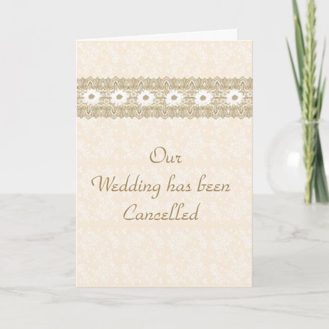 Card for Wedding Cancellation (Front)