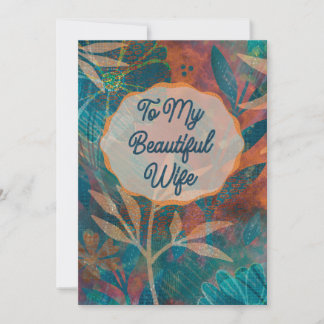 Card for Wife, any occasion
