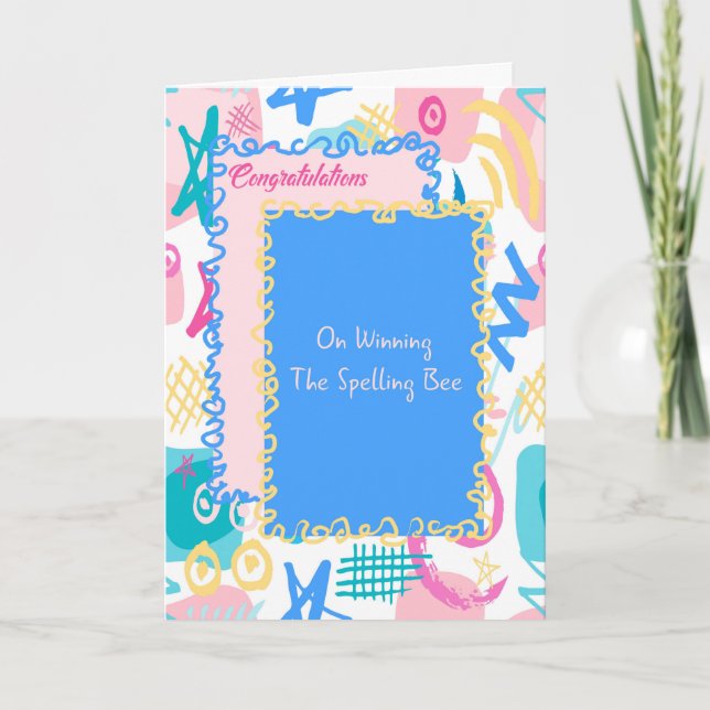 Card for Winning the Spelling Bee (Front)