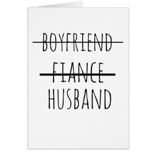 card from bride, from bride to groom, new husband