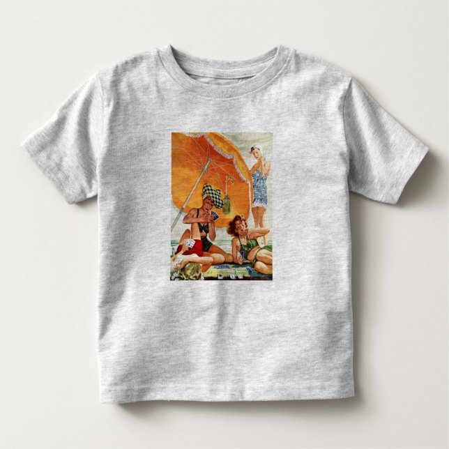 Card Game at the Beach by Alex Ross Toddler T-Shirt (Front)
