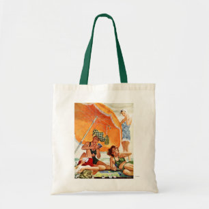 Card Game at the Beach by Alex Ross Tote Bag