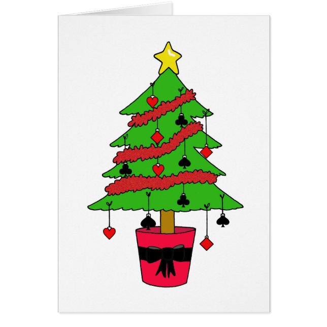 Card Game Christmas Tree Suits Baubles (Front)