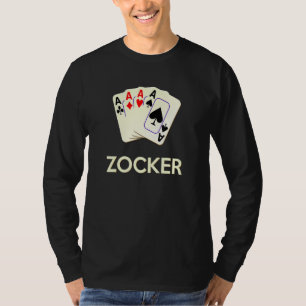 Card Game Measuring Card 4 Aces Gamer Poker Carniv T-Shirt