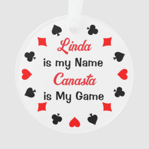 Card Game Ornament Personalised Canasta