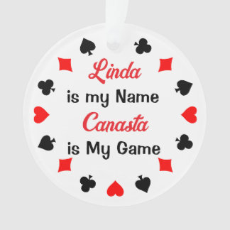 Card Game Ornament Personalised Canasta