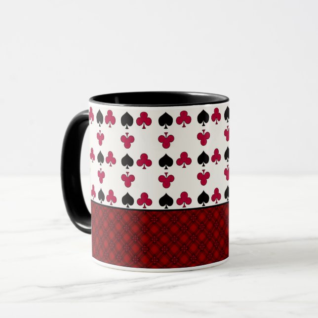 Card game, poker, table cards mug (Front Left)