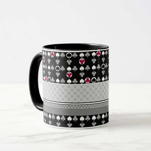 Card game, poker, table cards mug (Front Left)
