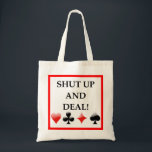 card games tote bag<br><div class="desc">A funny card player joke</div>