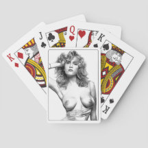 Card games , women topless
