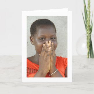 Card, "Girl in an Orange-Red Dress" Card