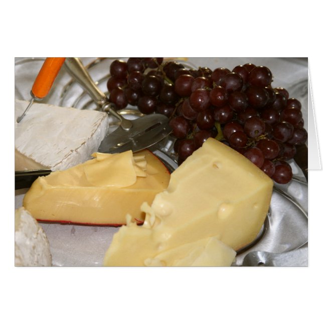 Card, "Grapes and Cheeses" (Front Horizontal)
