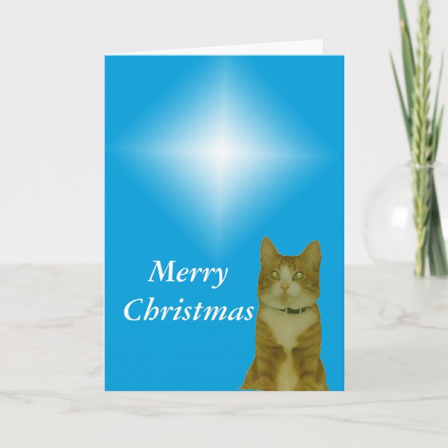 Card - Greeting - Christmas star (Front)