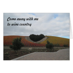 Card: Heart-Shaped Oak Grove in Vineyard