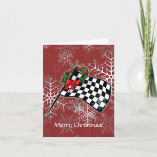 Card - Holiday Racing Flag