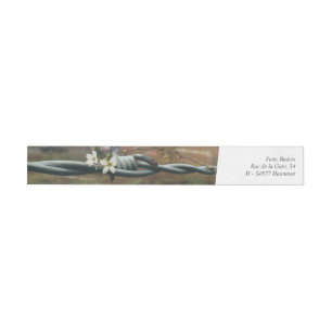 card house Unusual business equipment Wraparound Address Label