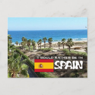 [Card] I'd rather be in Spain Postcard