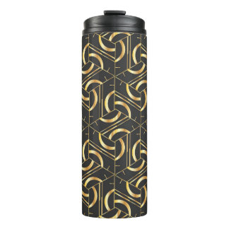 Card, Invitation, cover design, line art backgroun Thermal Tumbler