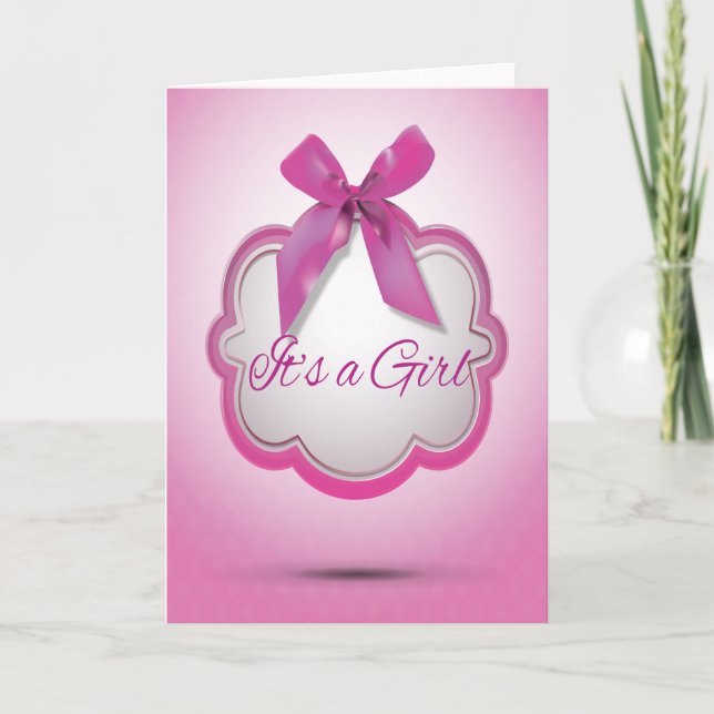 Card It's a Girl. (Front)