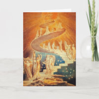 Card:  Jacob's Ladder - William Blake