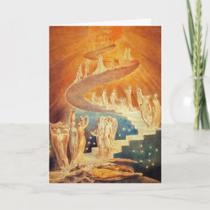 Card:  Jacob's Ladder - William Blake Holiday Card