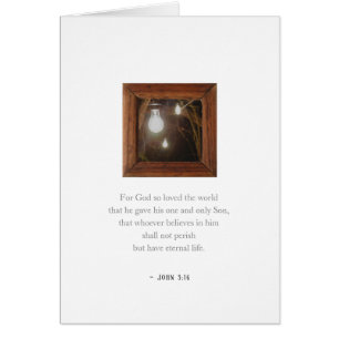 Card John 3:16 Verse Jesus Elegant Editable Christ