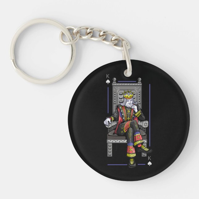 Card King Key Ring (Front)