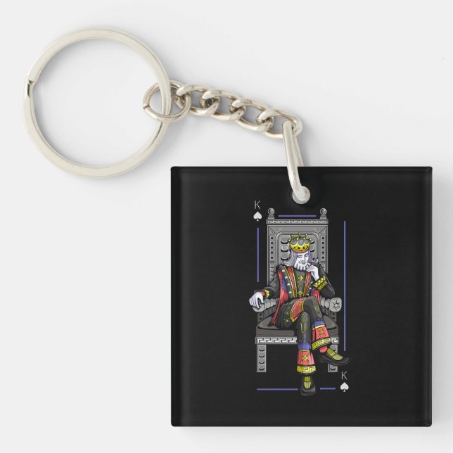 Card King Key Ring (Front)
