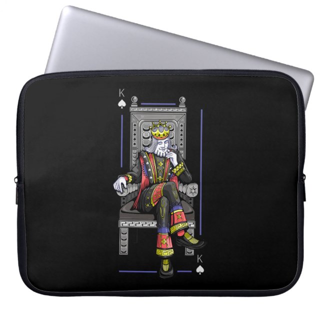 Card King Laptop Sleeve (Front)