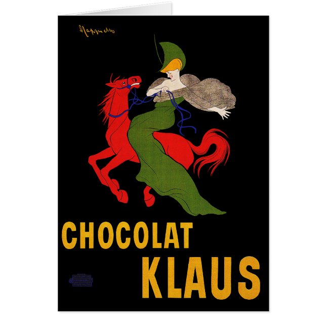 Card: Leonetto Cappiello - Chocolat Klaus (Front)