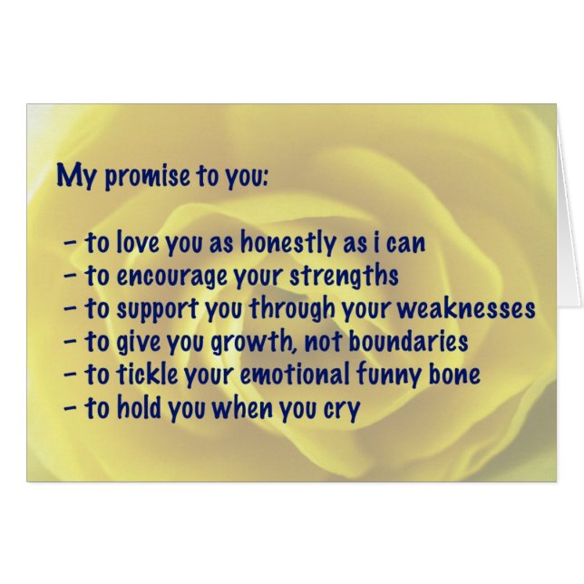 Card - Love - My Promise (Front Horizontal)