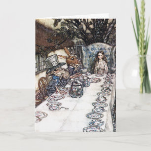 Card: Mad Hatter Tea Party - Alice in Wonderland Card