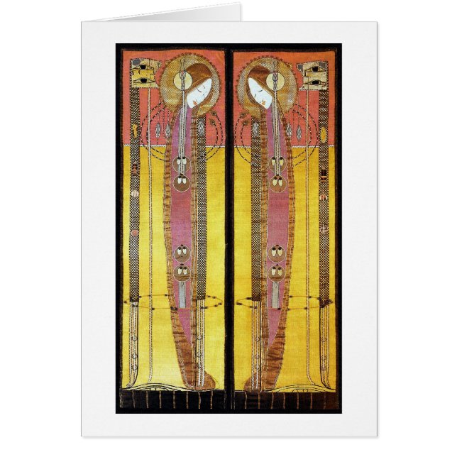 Card: Margaret Macdonald Embroidered Panels (Front)